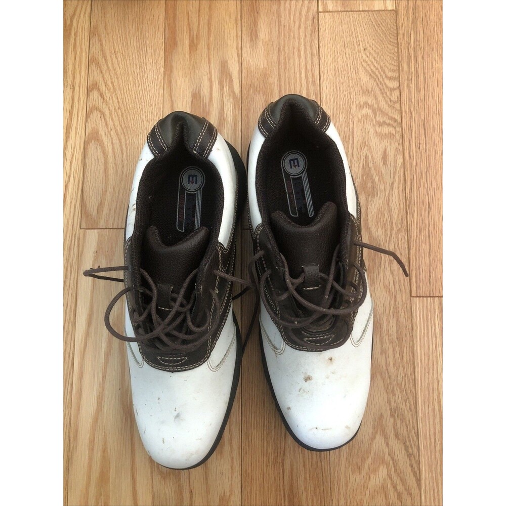 Etonic Lites Plus Golf‎ Shoes EM6100-14 white brown size 9.5 Men's